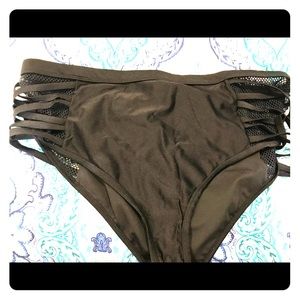 Black bathing suit bottoms